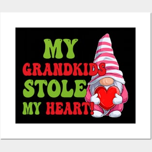 Gnome My Grandkids Stole My Heart Posters and Art